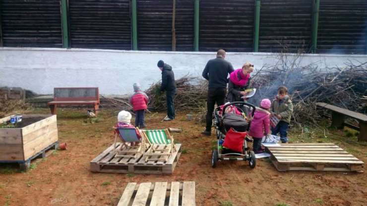 Spring work in Zelená zahrada Smetanka