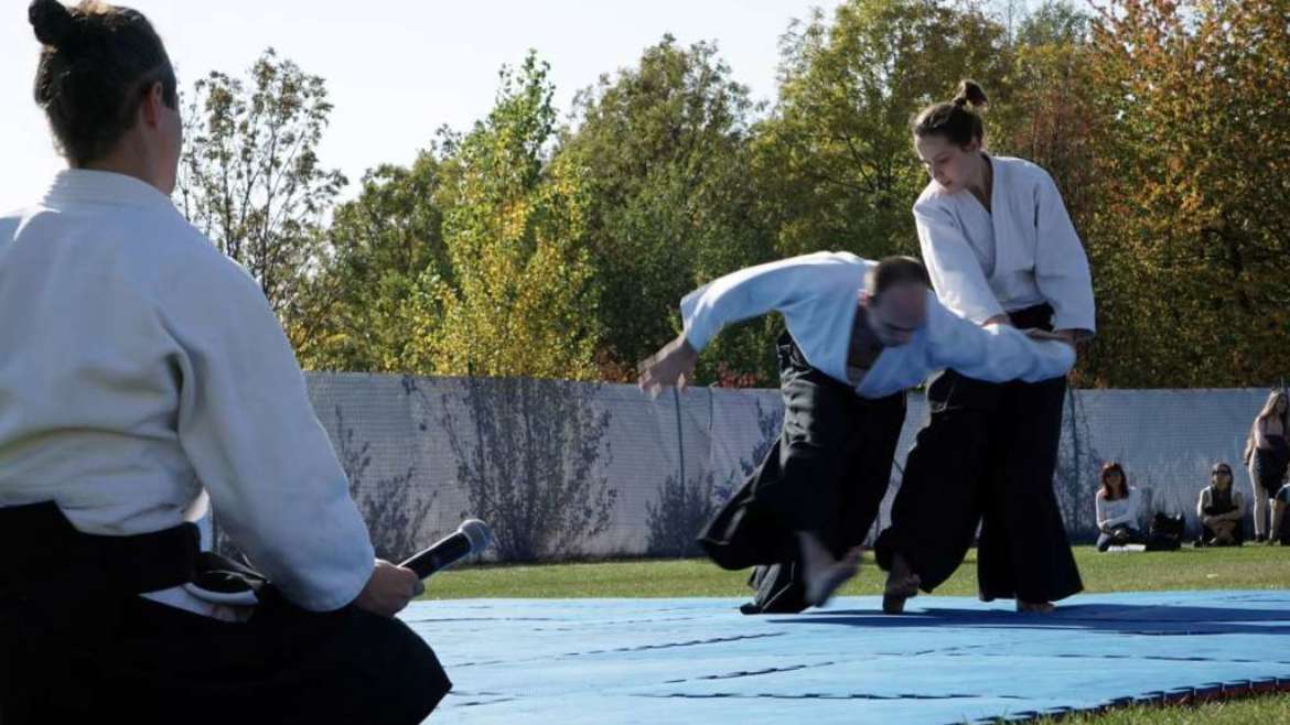 Aikido demonstration on Akimatsuri