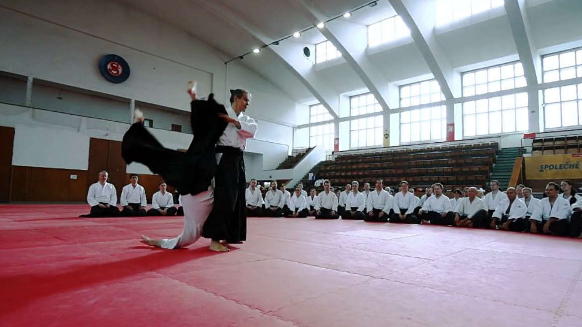 Aikido demonstration of teachers of Czech Federation of Aikido
